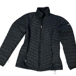 Columbia Women's Chevron Black Puffer Interchange Jacket XS